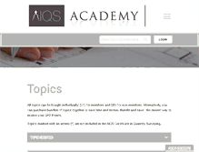 Tablet Screenshot of aiqsacademy.com